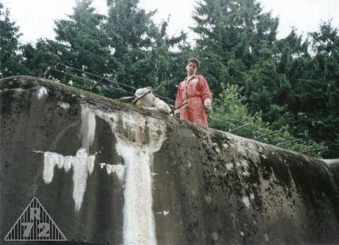 Zaměření prvních 9ti kopií háků na maskovací sítě.