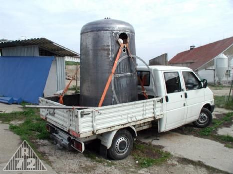 Polotovar vnitřního pláště zvonu je připraven k transportu na další úpravy.