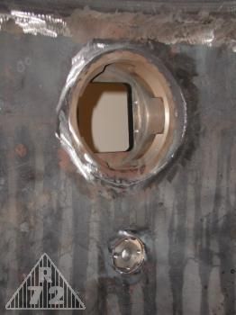 Detail střílnové vložky - interiér