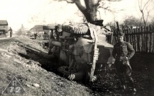 Havarovaná Tatra 27
